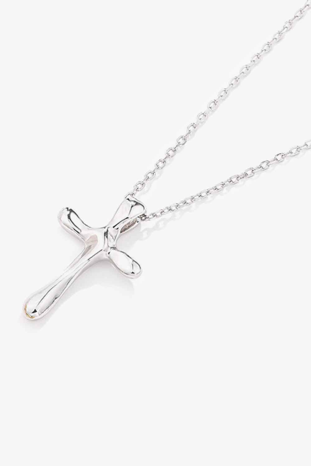 Cross Sterling Silver Necklace for Women Fashion Jewelry