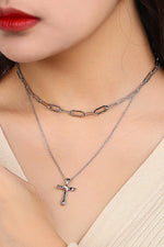 Load image into Gallery viewer, Cross Sterling Silver Necklace for Women Fashion Jewelry
