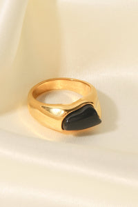 Stone Stainless Steel Ring for Women Fashion Jewelry