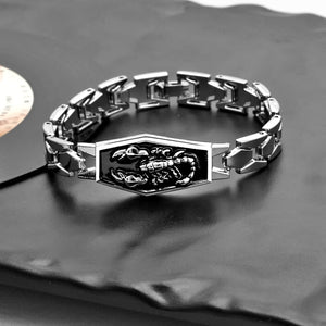 Silver Metal Scorpion Bracelets for Men Fashion Jewelry