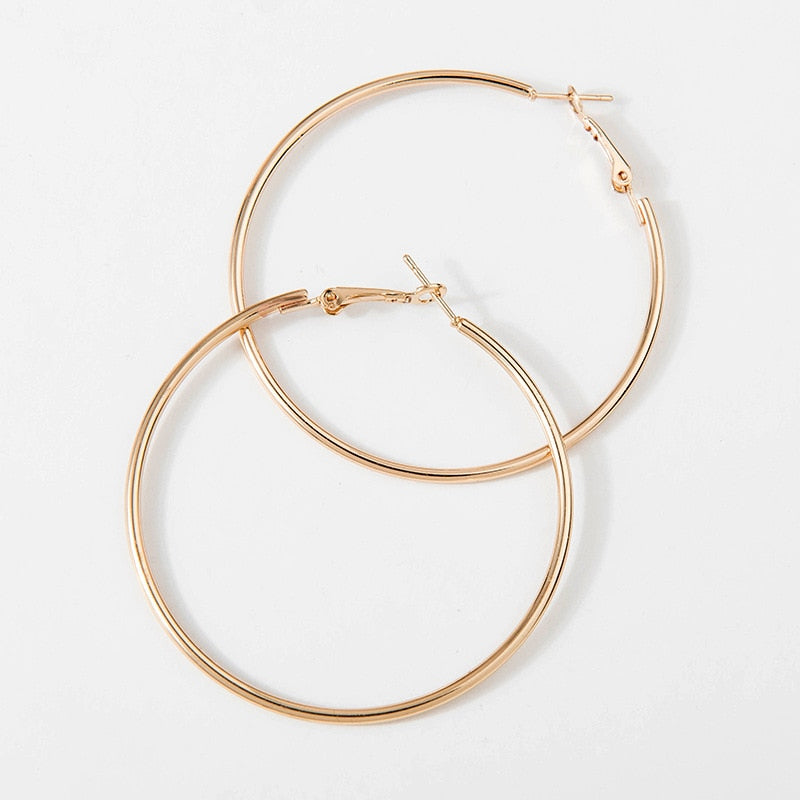 Smooth Circle Earrings for Women Fashion Jewelry