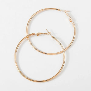 Smooth Circle Earrings for Women Fashion Jewelry