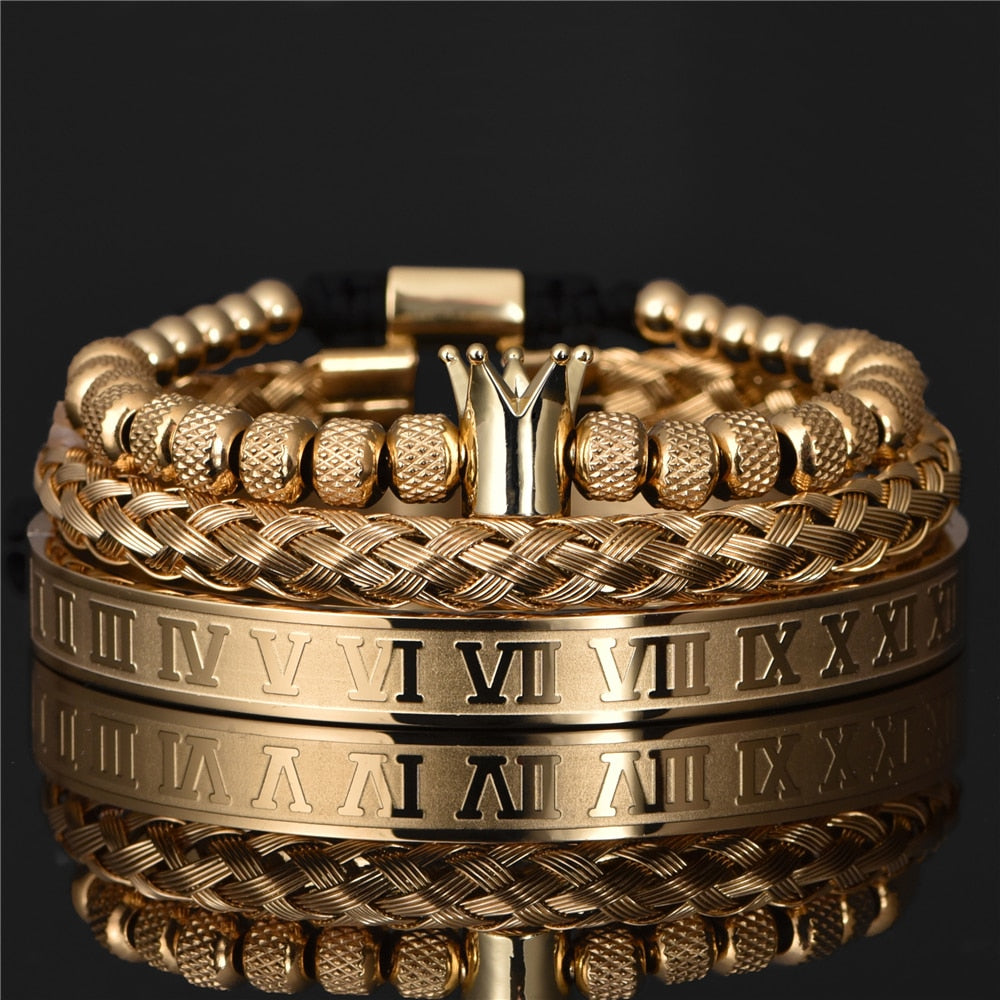 Luxury Royal Steel Bracelet for Men Fashion Jewelry