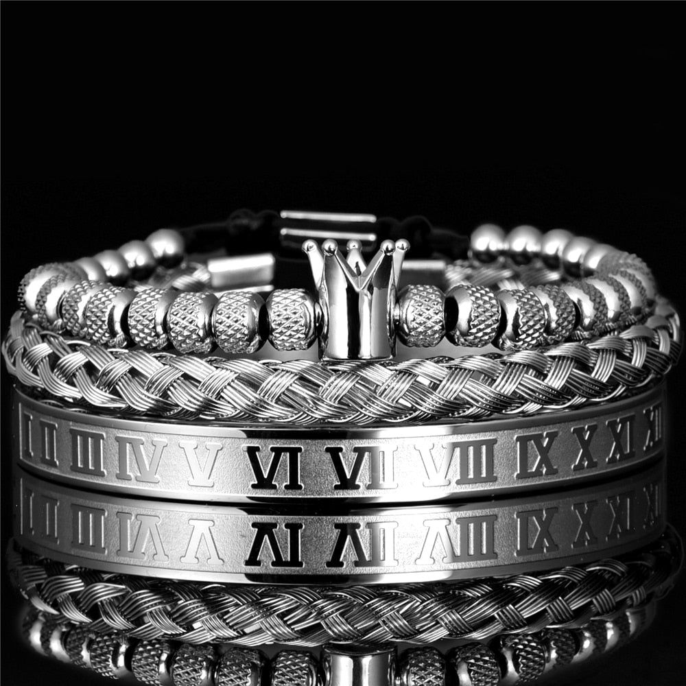 Luxury Royal Steel Bracelet for Men Fashion Jewelry