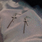 Load image into Gallery viewer, Cross Earrings for Men/Women Fashion Jewelry
