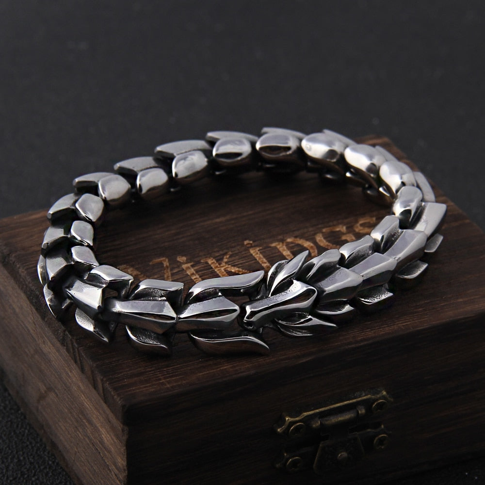 Viking Punk Bracelet for Men Fashion Jewelry