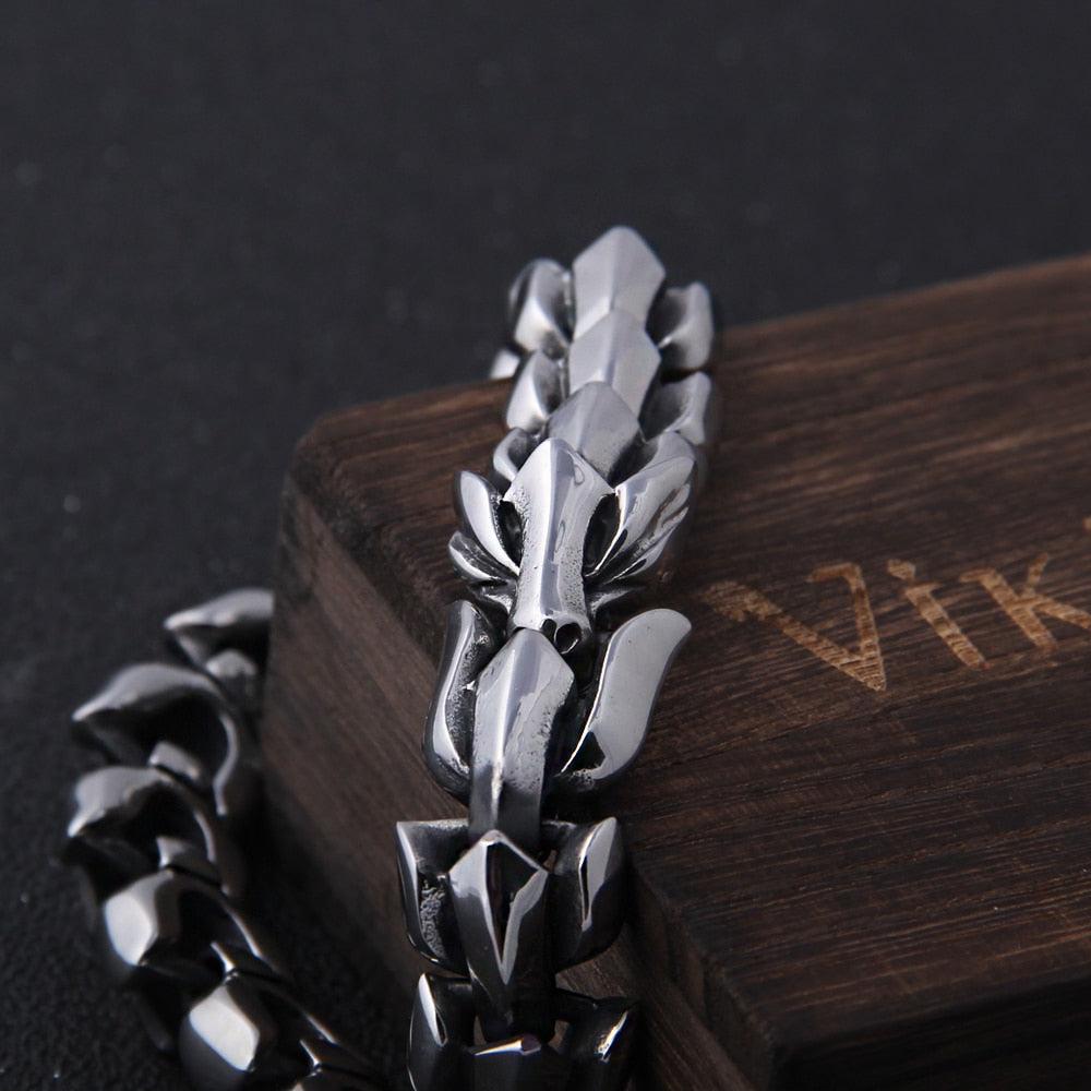 Viking Punk Bracelet for Men Fashion Jewelry